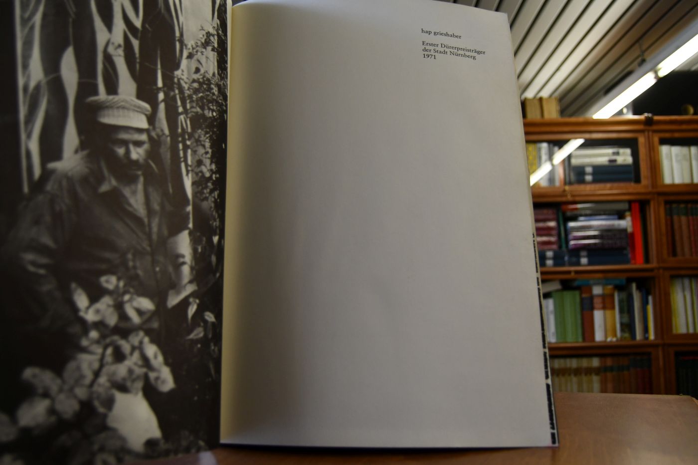 hap grieshaber. Erster Dürerpreisträger der Stadt Nürnberg 1971.