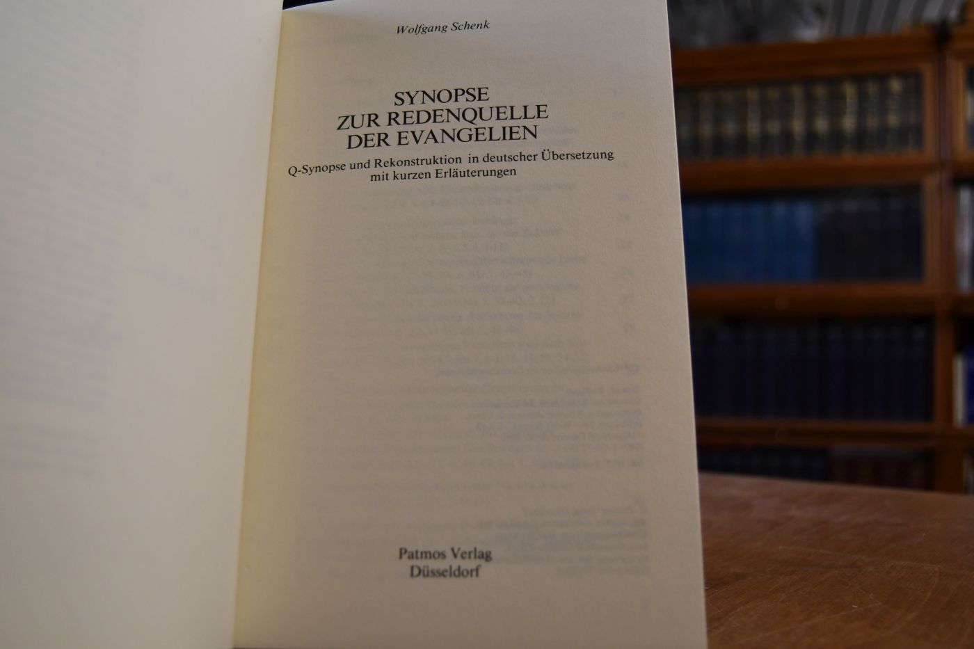 Synopse zur Redenquelle der Evangelien. Q-Synopse und Rekonstruktion in deutscher Übersetzung mit kurzen Erläuterungen.