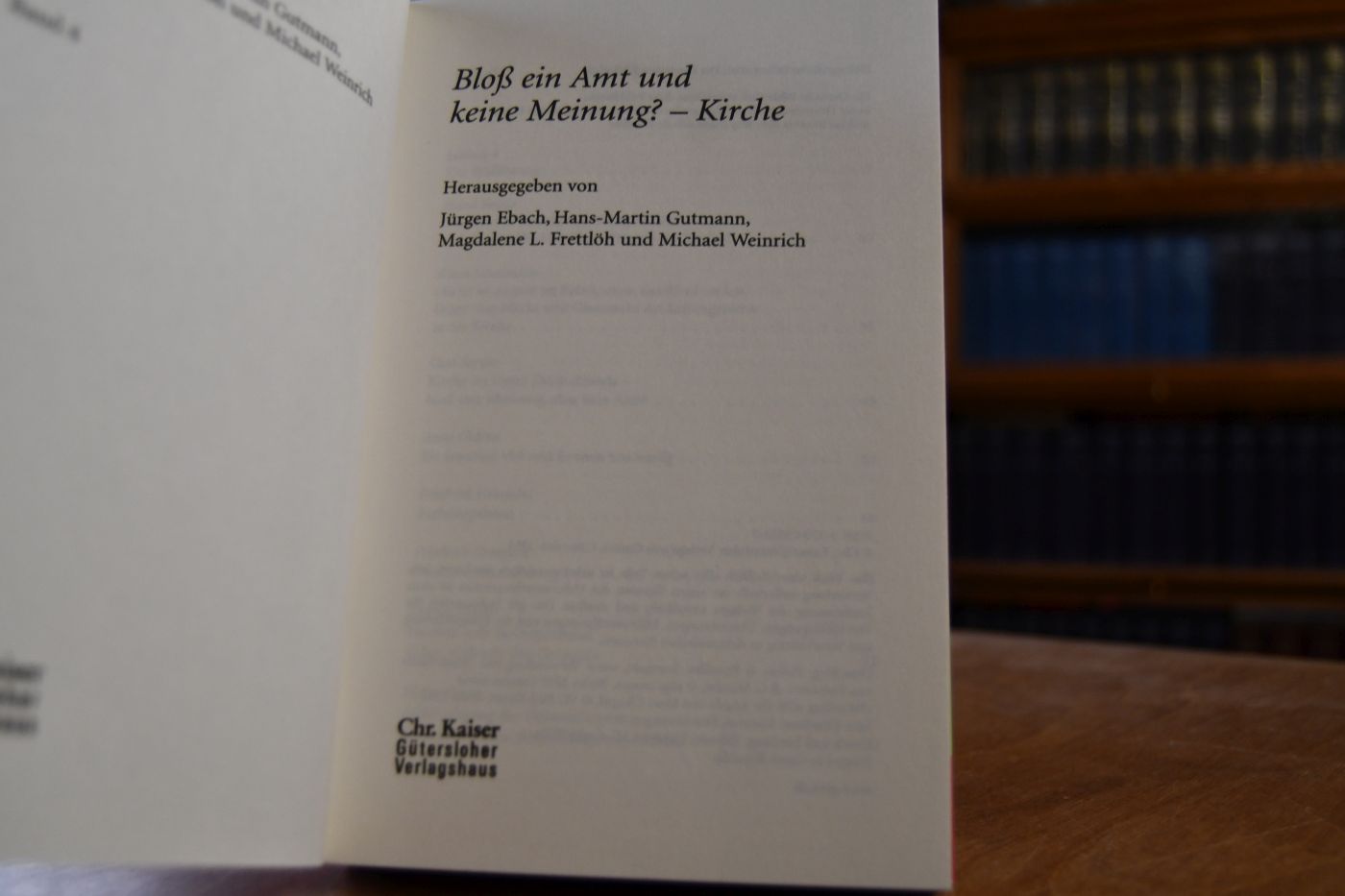 Bloß ein Amt und keine Meinung? - Kirche.