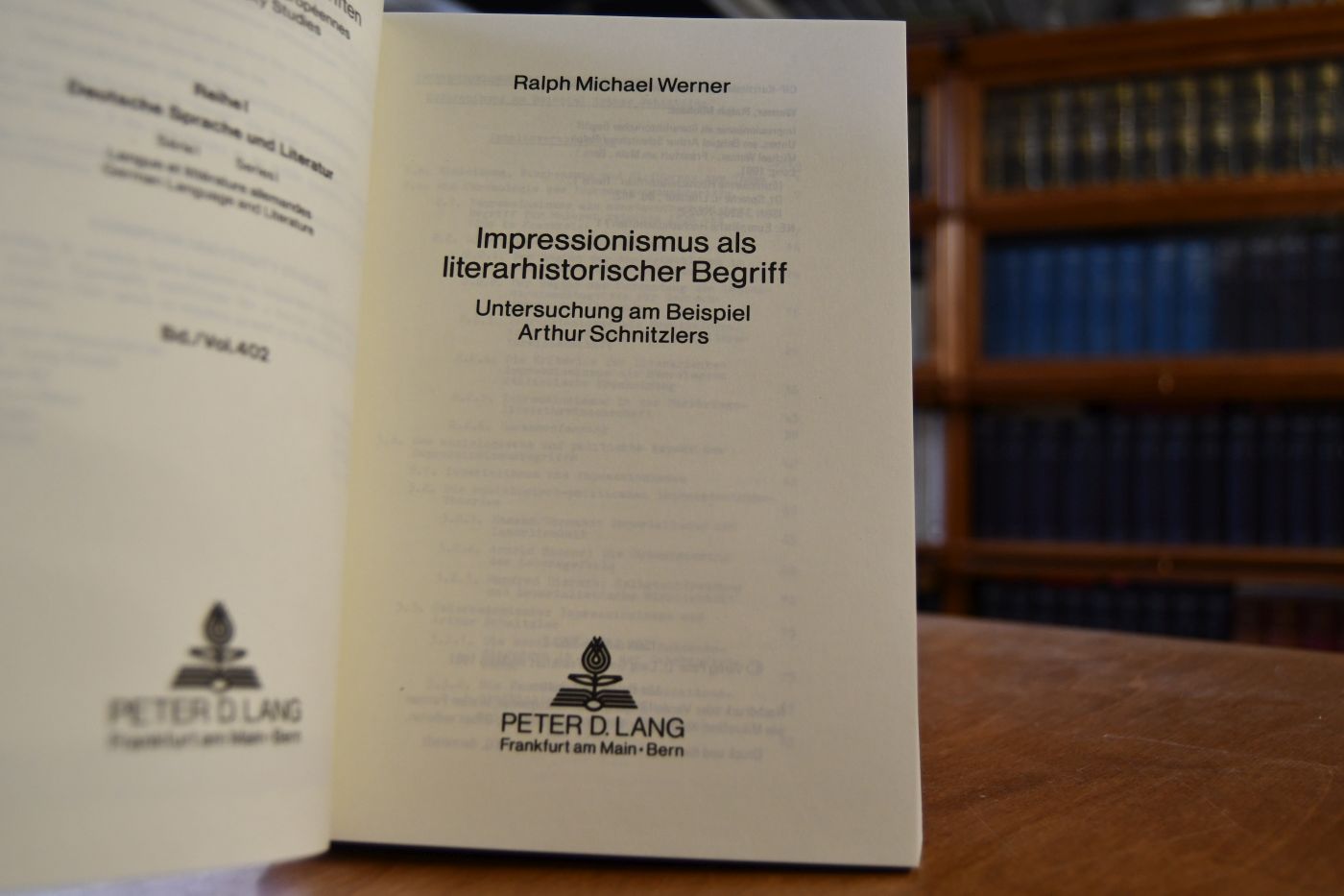 Impressionismus als literarhistorischer Begriff. Untersuchungen am Beispiel Arthur Schnitzlers.