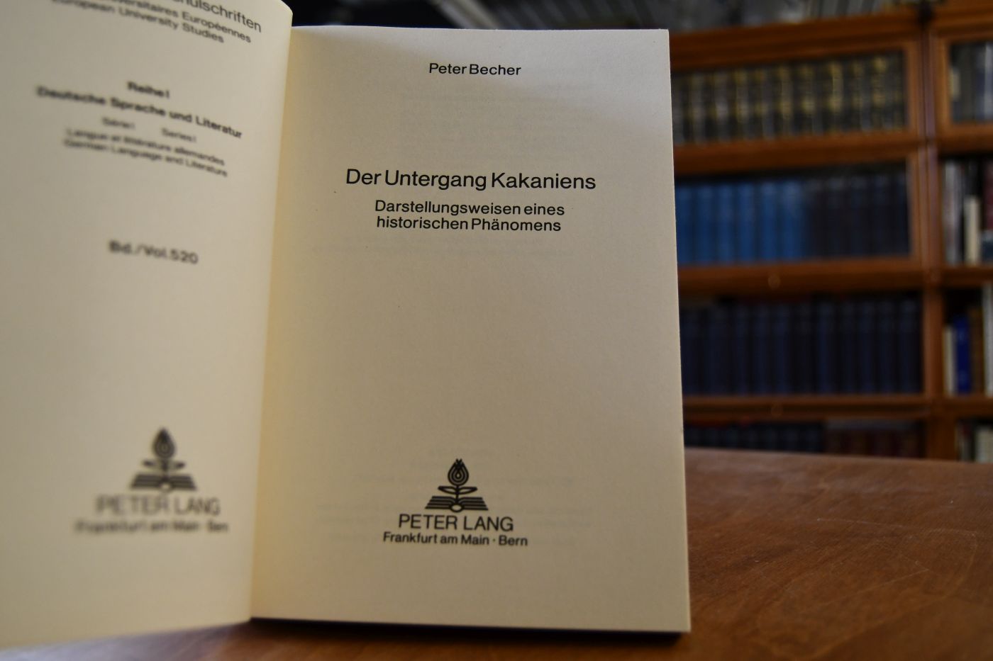 Der Untergang Kakaniens. Darstellungsweise eines historischen Phänomens.