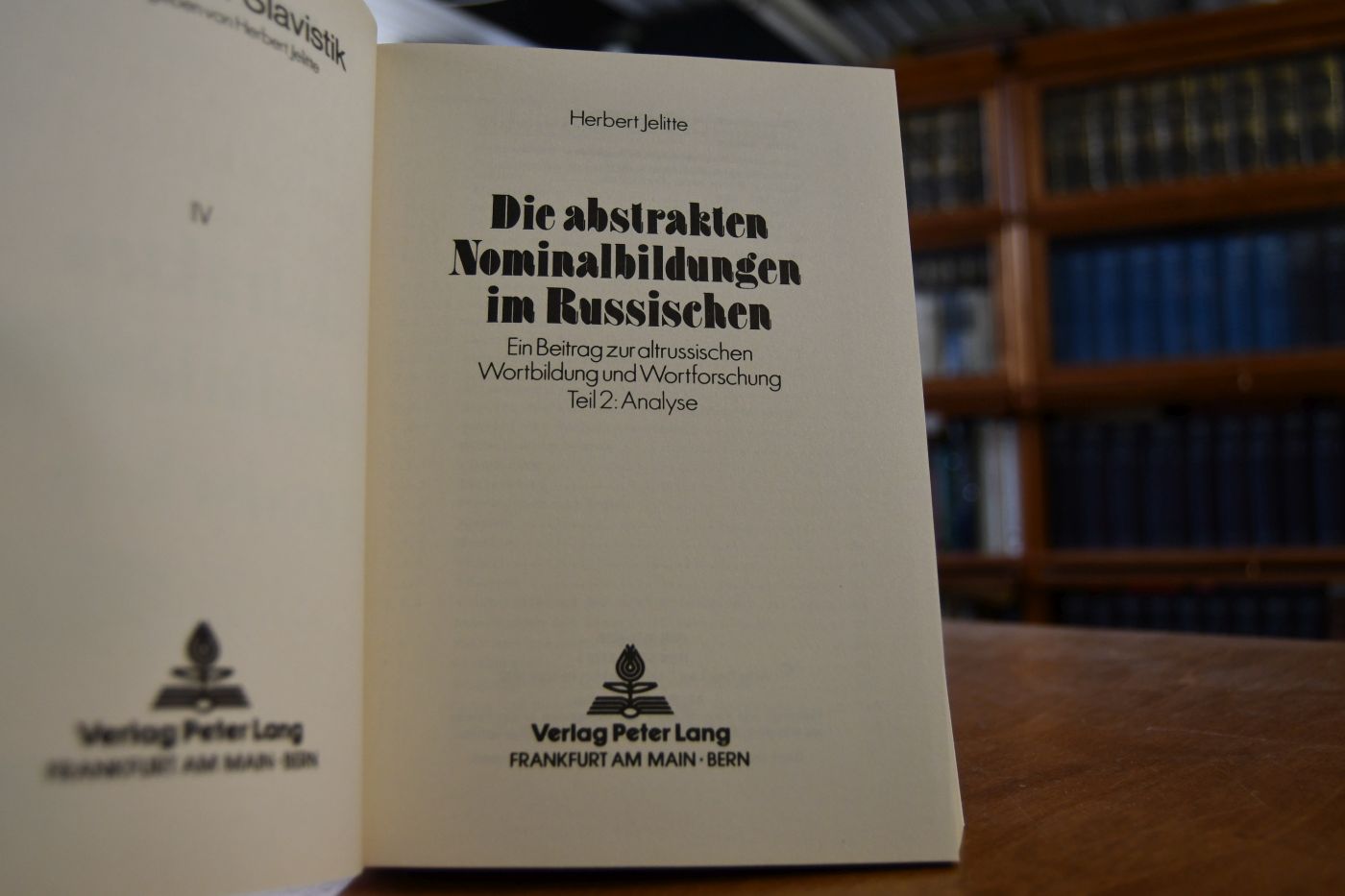 Die abstrakten Nominalbildungen im Russischen. Ein Beitrag zur altrussischen Wortbildung uns Wortforschung.