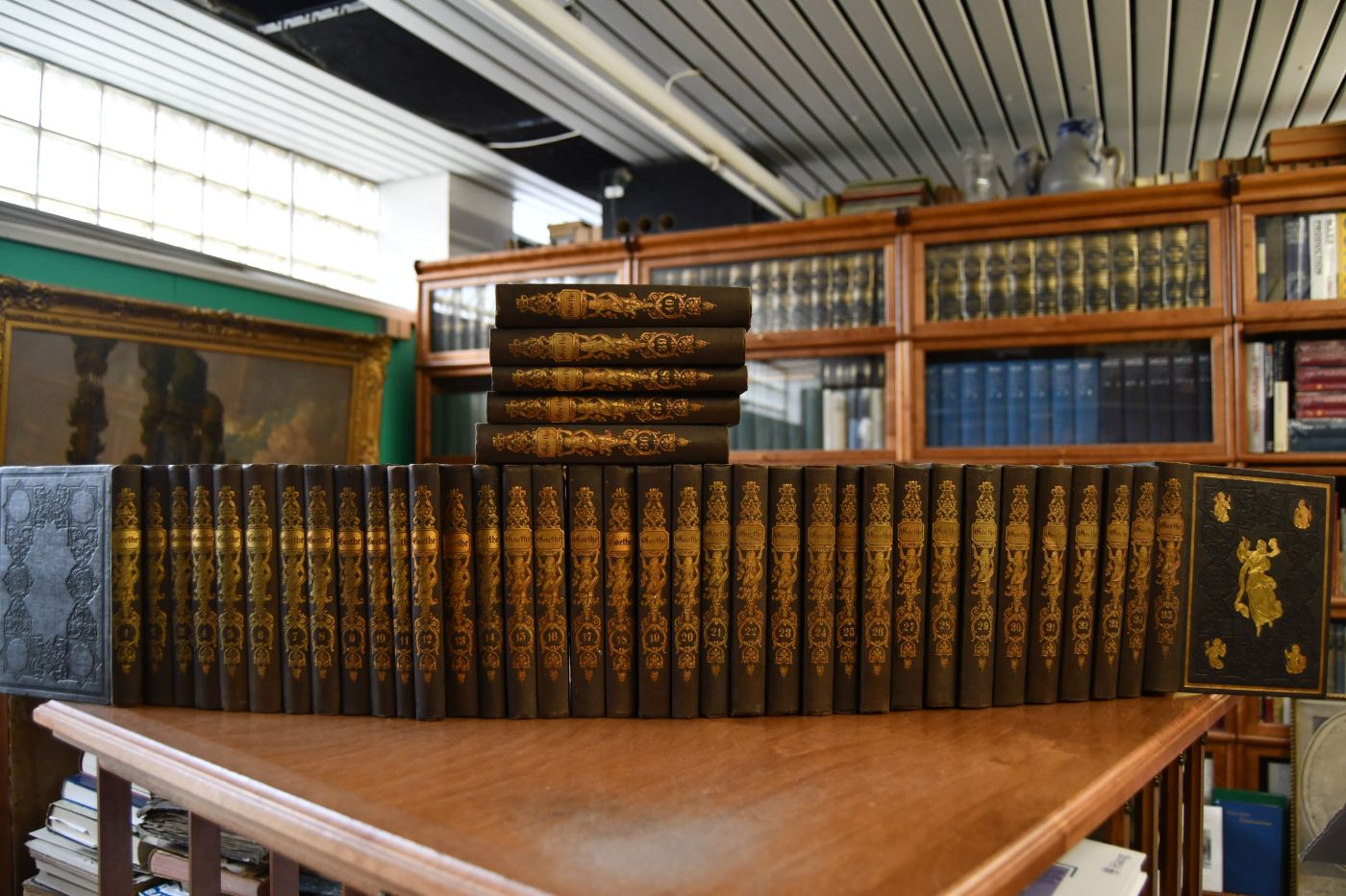 Goethe`s sämmtliche Werke in vierzig Bänden.