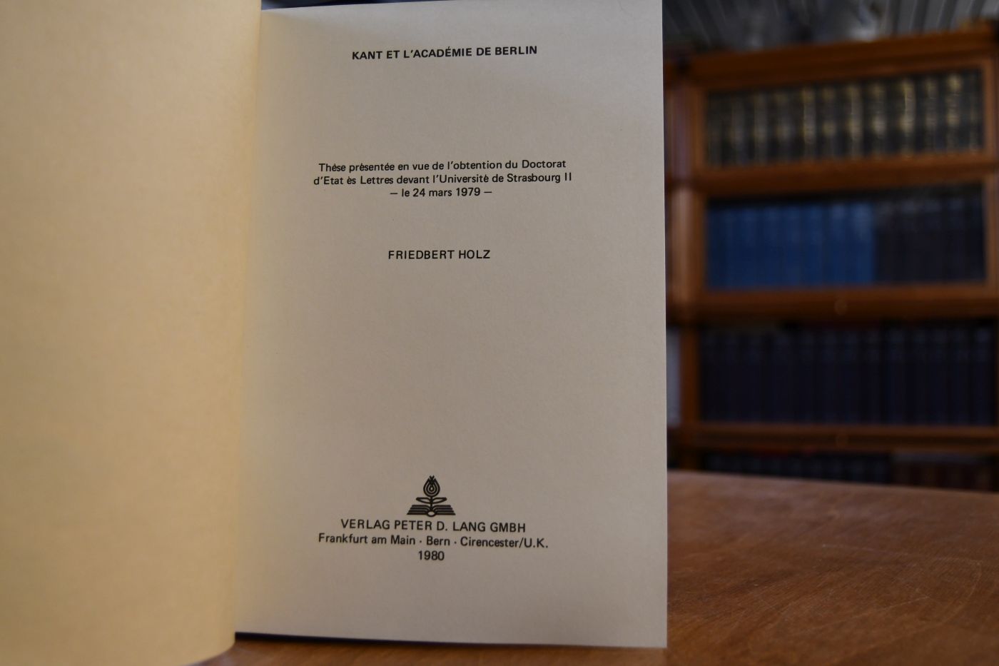 Kant et l`Académie de Berlin.