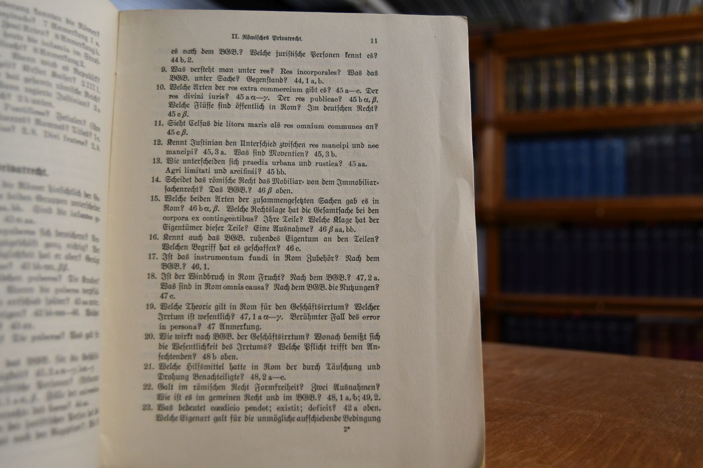 Examinatorium des Römischen Rechts.