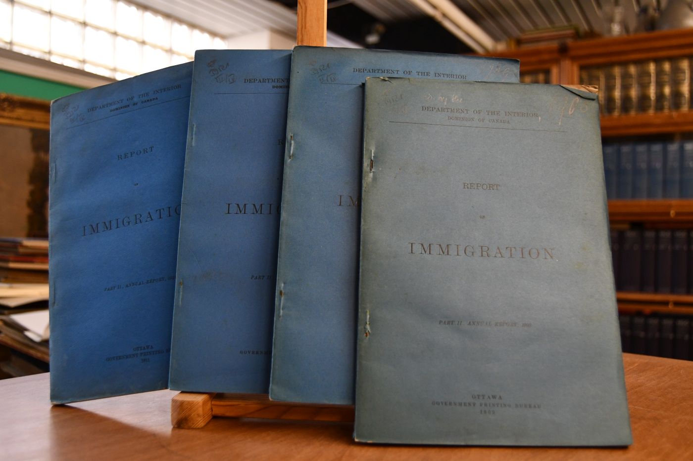 Report on Immigration. Part II., Annual Report, 1908-1911 (4 Bde.)