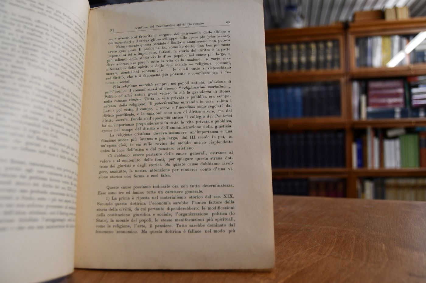 L`Influsso del Cristianesimo sul diritto Romano.