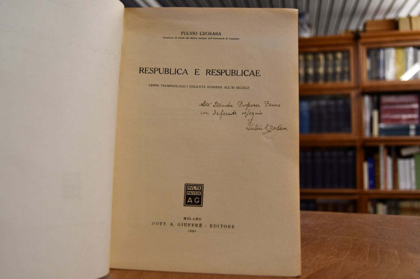 Respublica e Respublicae. Cenni Terminologici dall`eta all`XI Secolo.