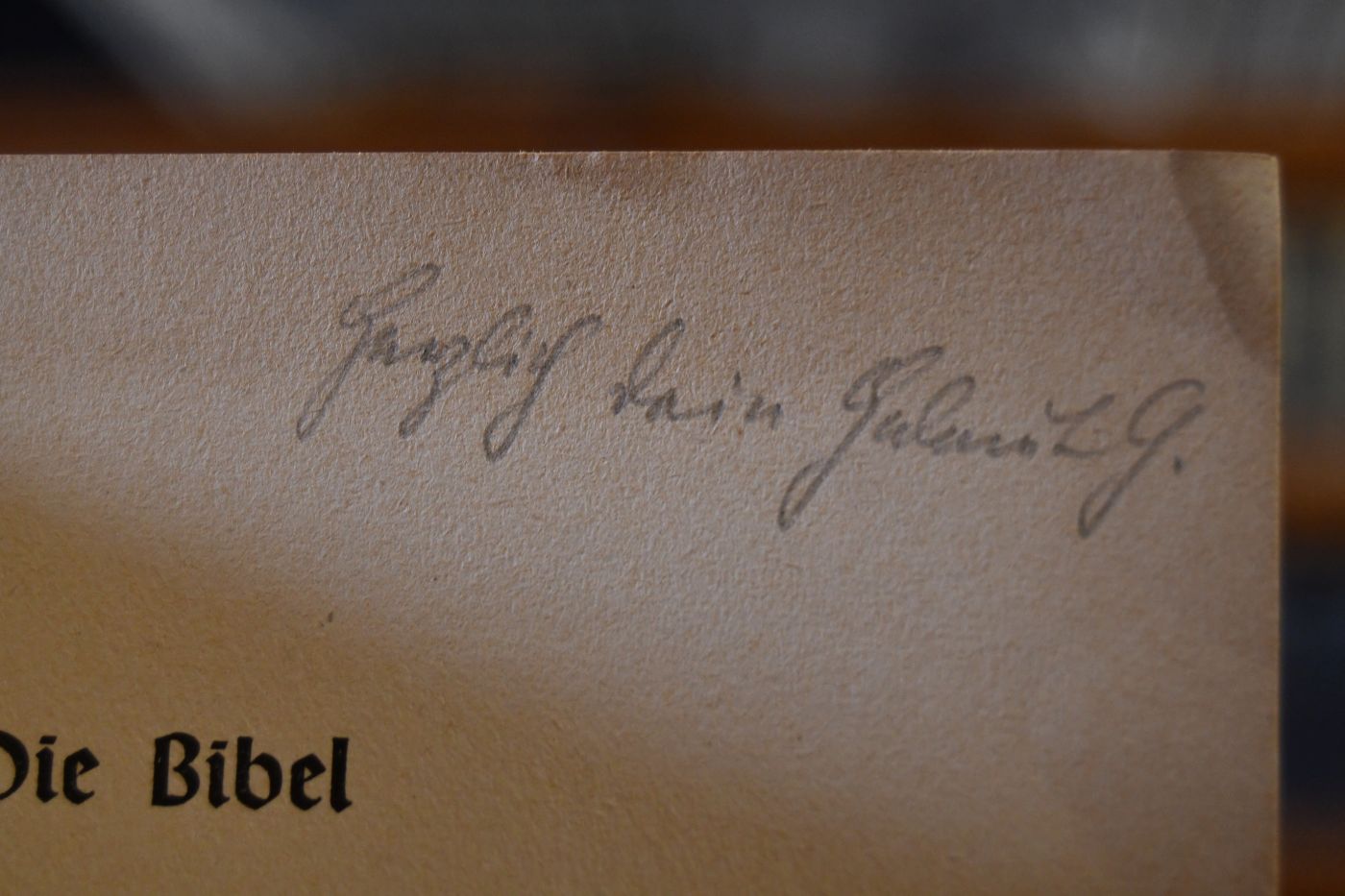Die Bibel und der Mensch von heute. Vortrag gehalten in Dahlem, Januar 1940.