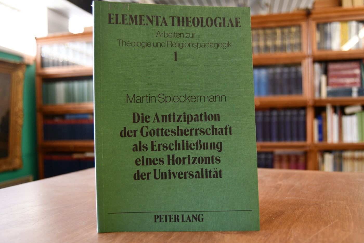 Die Antizipation der Gottesherrschaft als Erschliessung eines Horizonts der Universalität. Ein Beitrag zur Diskussion um die Inhalte des Religionsunterrichts am Beispiel der Auseinandersetzung zwischen christlicher und marxistisch-materialistischer Tradition.