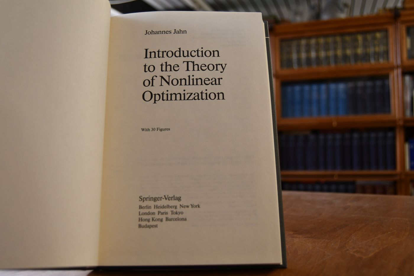 Introduction to the theory of nonlinear optimization.