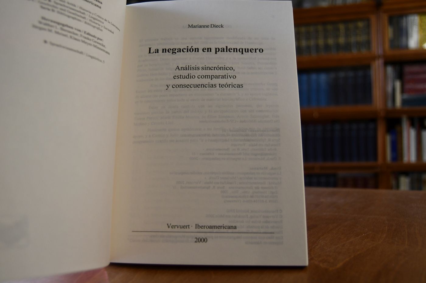 La negación en palenquero. Análisis sincrónico, estudio comparativo y consecuencias teóricas.