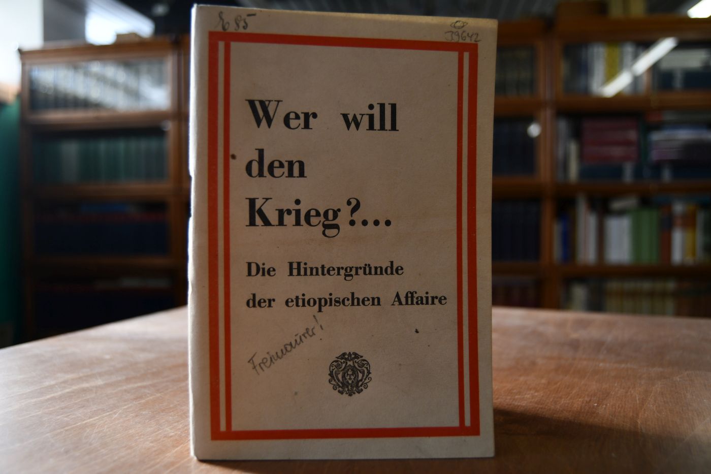 Wer will den Krieg?... Die Hintergründe der etiopischen Affaire.
