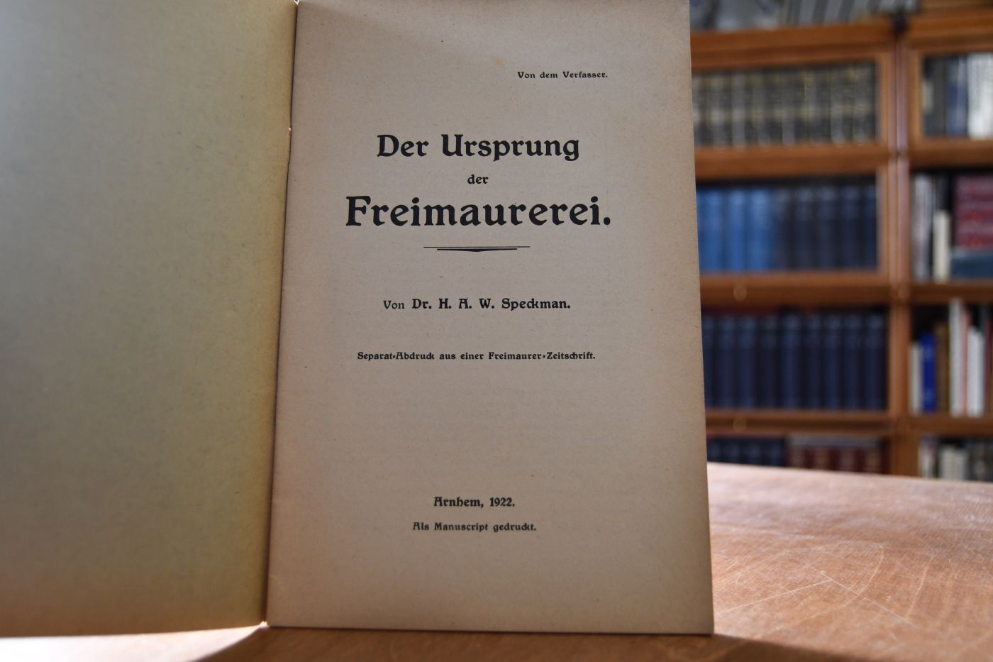 Der Ursprung der Freimaurerei.