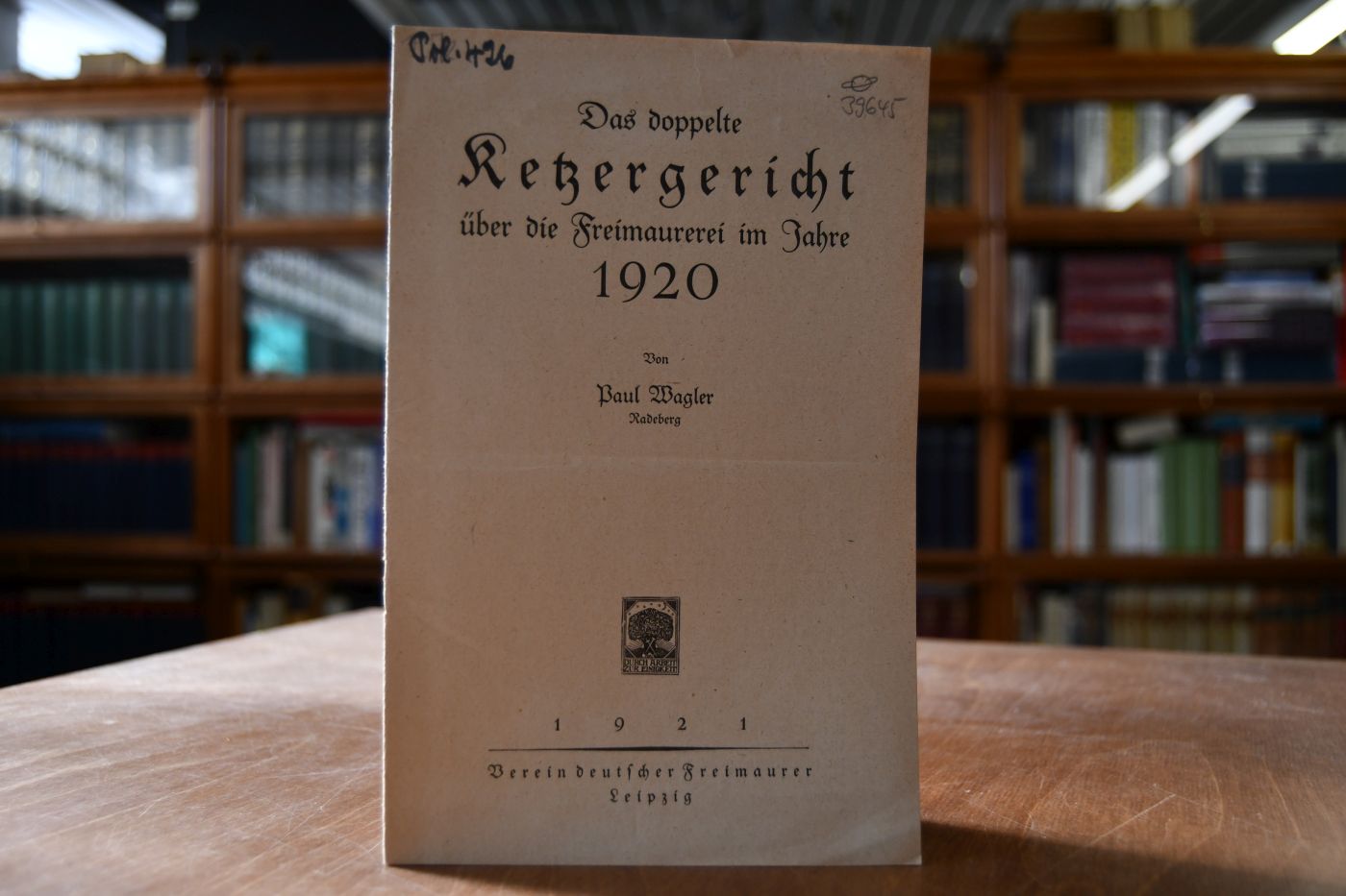 Das doppelte Ketzergericht über die Freimaurerei im Jahre 1920.