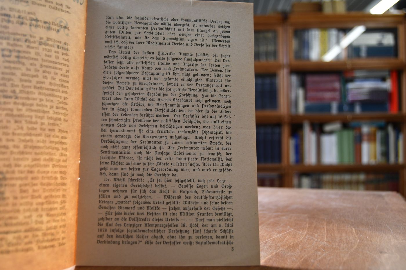 Das doppelte Ketzergericht über die Freimaurerei im Jahre 1920.