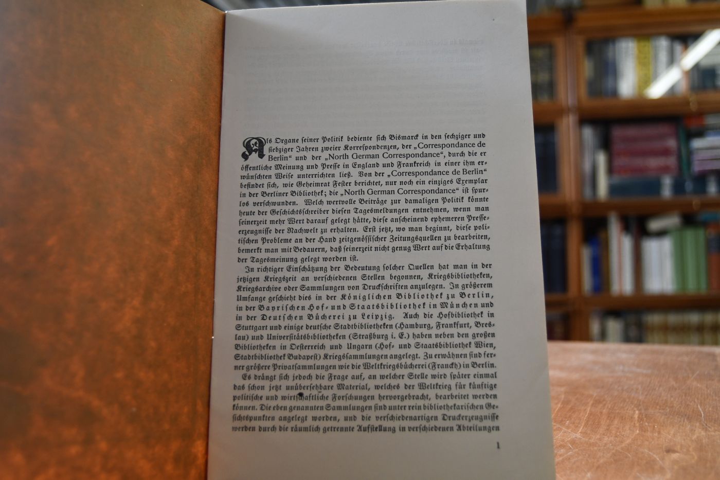 Das Kriegsarchiv der Universitätsbibliothek zu Jena. 1914-1916.