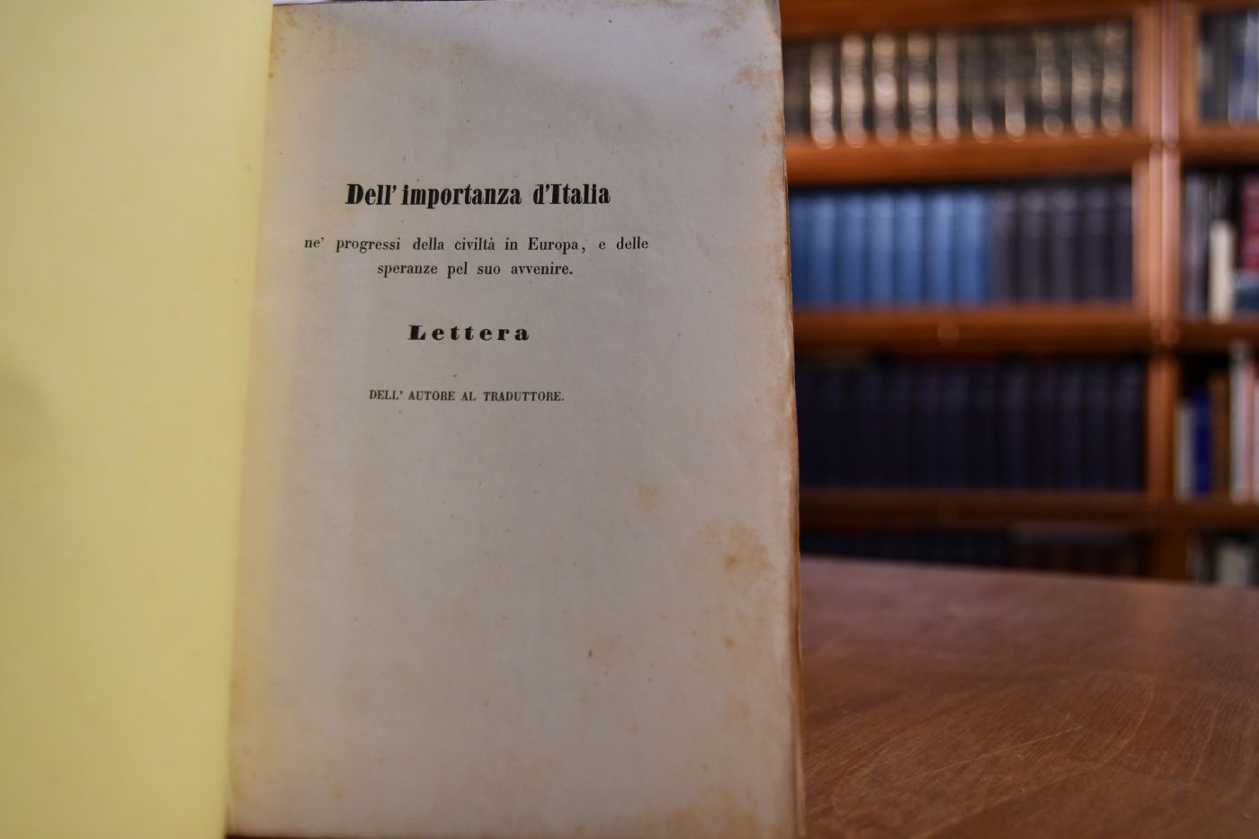 Dell` importanza d`Italia ne` progressi della civiltà in Europa e delle speranze pel suo avvenire. Lettera (d.i. C.J.A. Mittermaier).