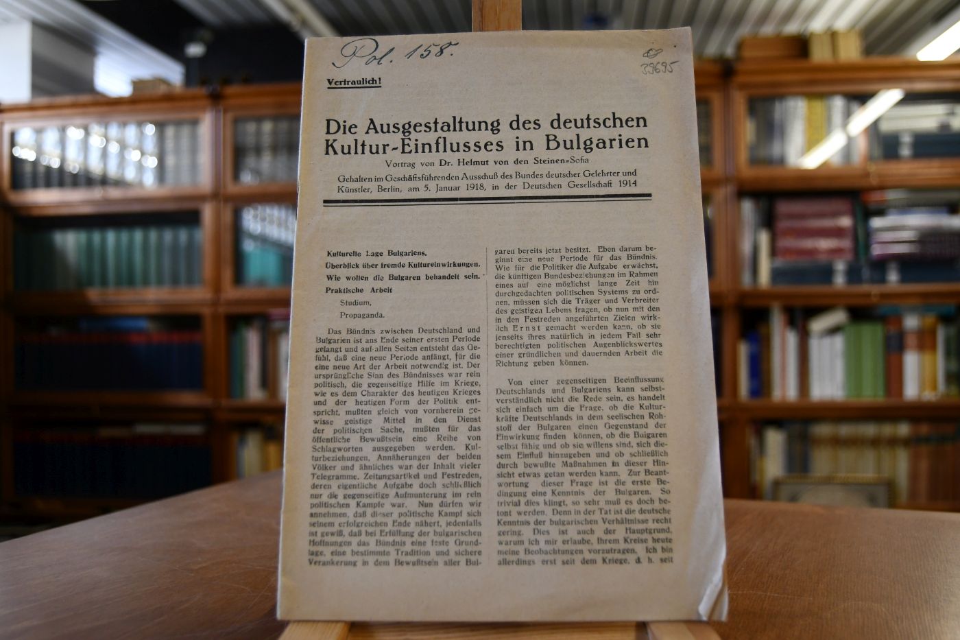 Die Ausgestaltung des deutschen Kultur-Einflusses in Bulgarien.