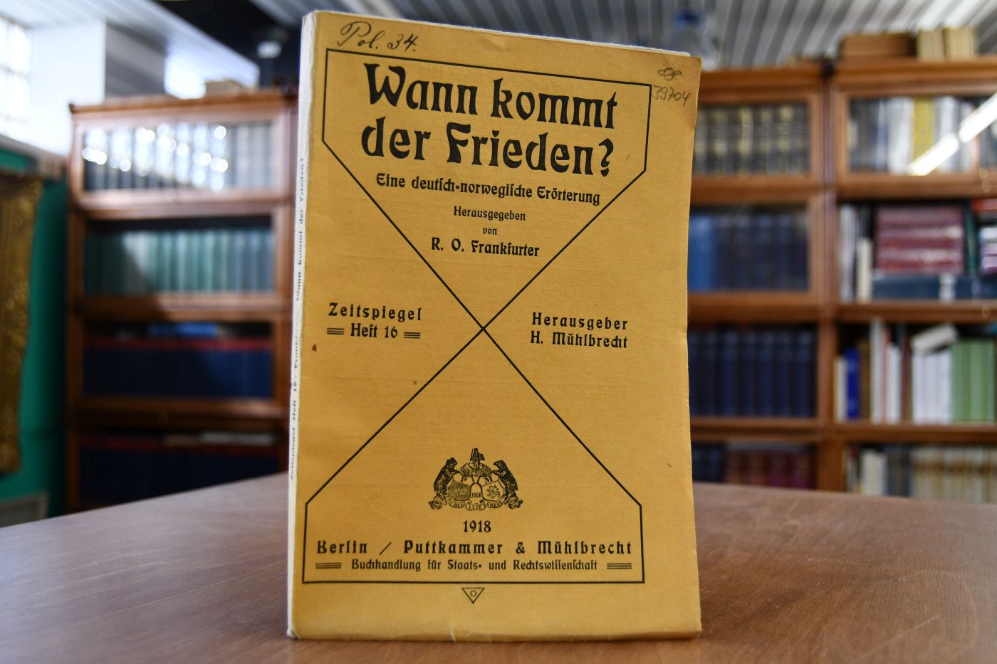 Wann kommt der Frieden? Eine deutsch-norwegische Erörterung.