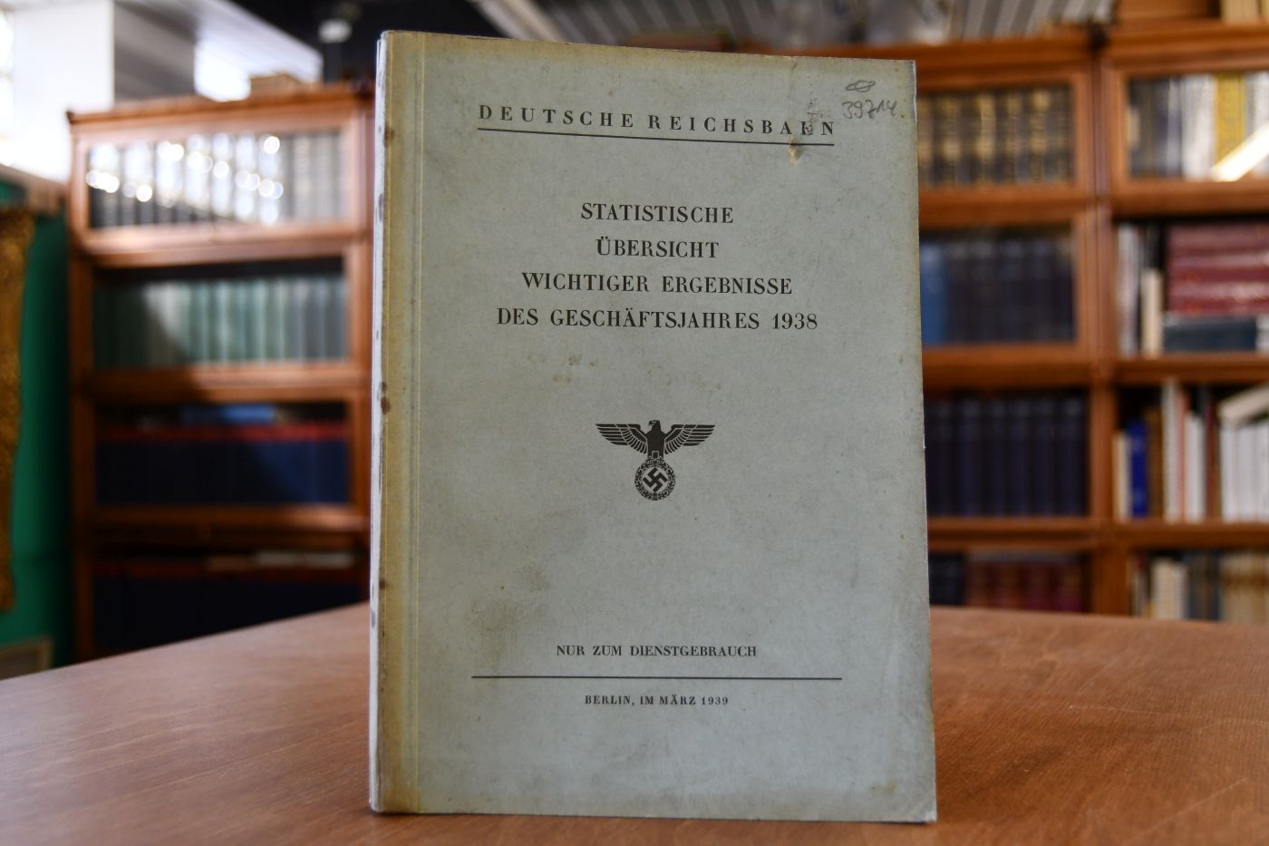 Statistische Übersicht wichtiger Ergebnisse des Geschäftsjahres 1938.
