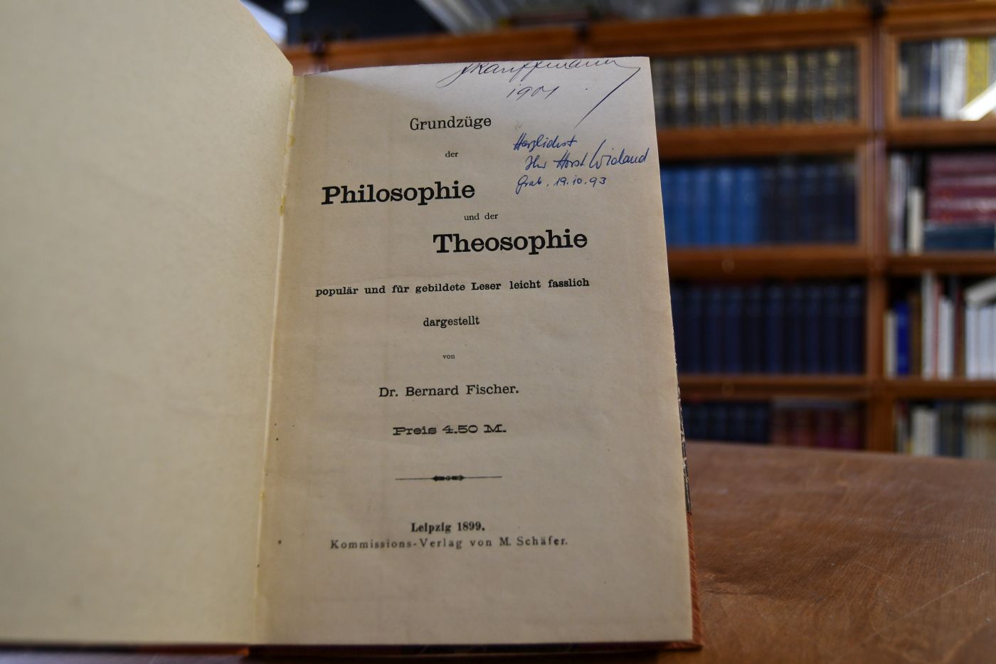 Grundzüge der Philosophie und der Theosophie populär und für gebildete Leser leicht fasslich dargestellt.