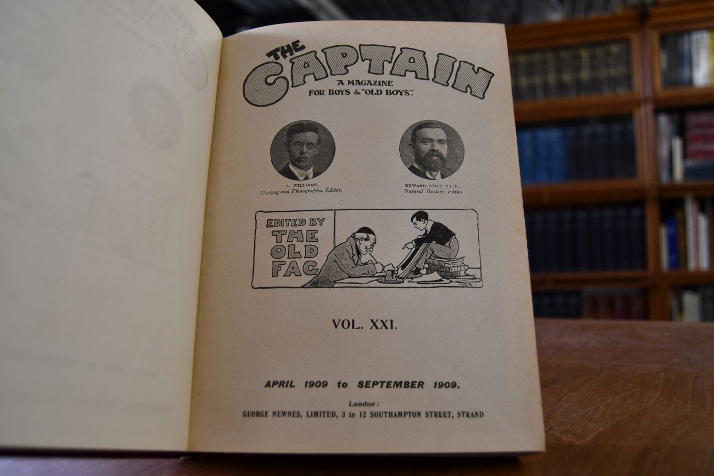 The Captain. A Magazine for boys & "old boys". Vol. XXI, April 1909 to September 1909.