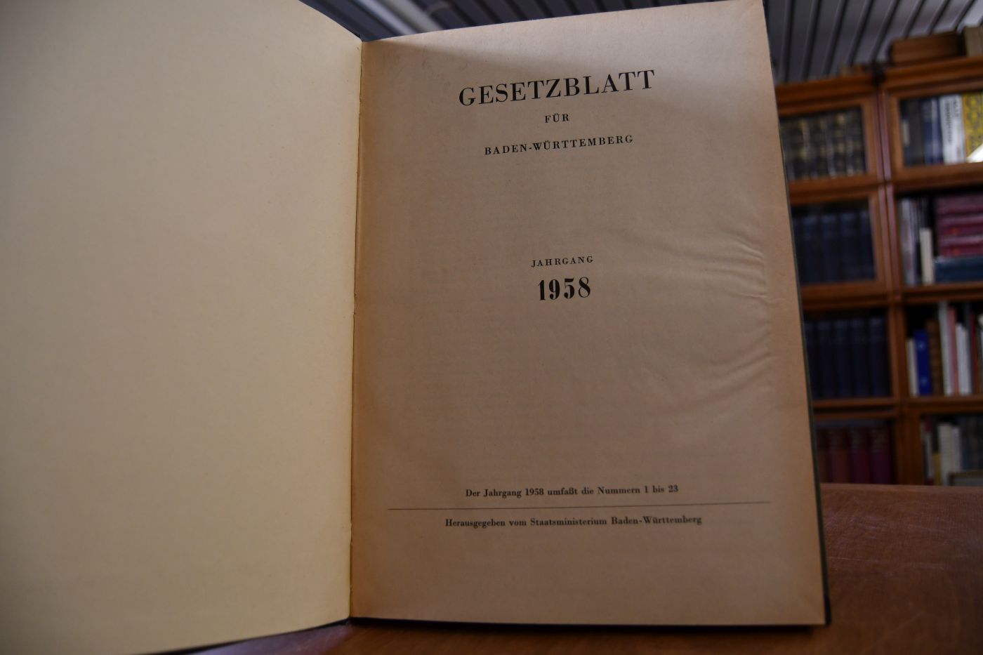 Gesetzblatt für Baden-Württemberg. Jahrgang 1952-2001.