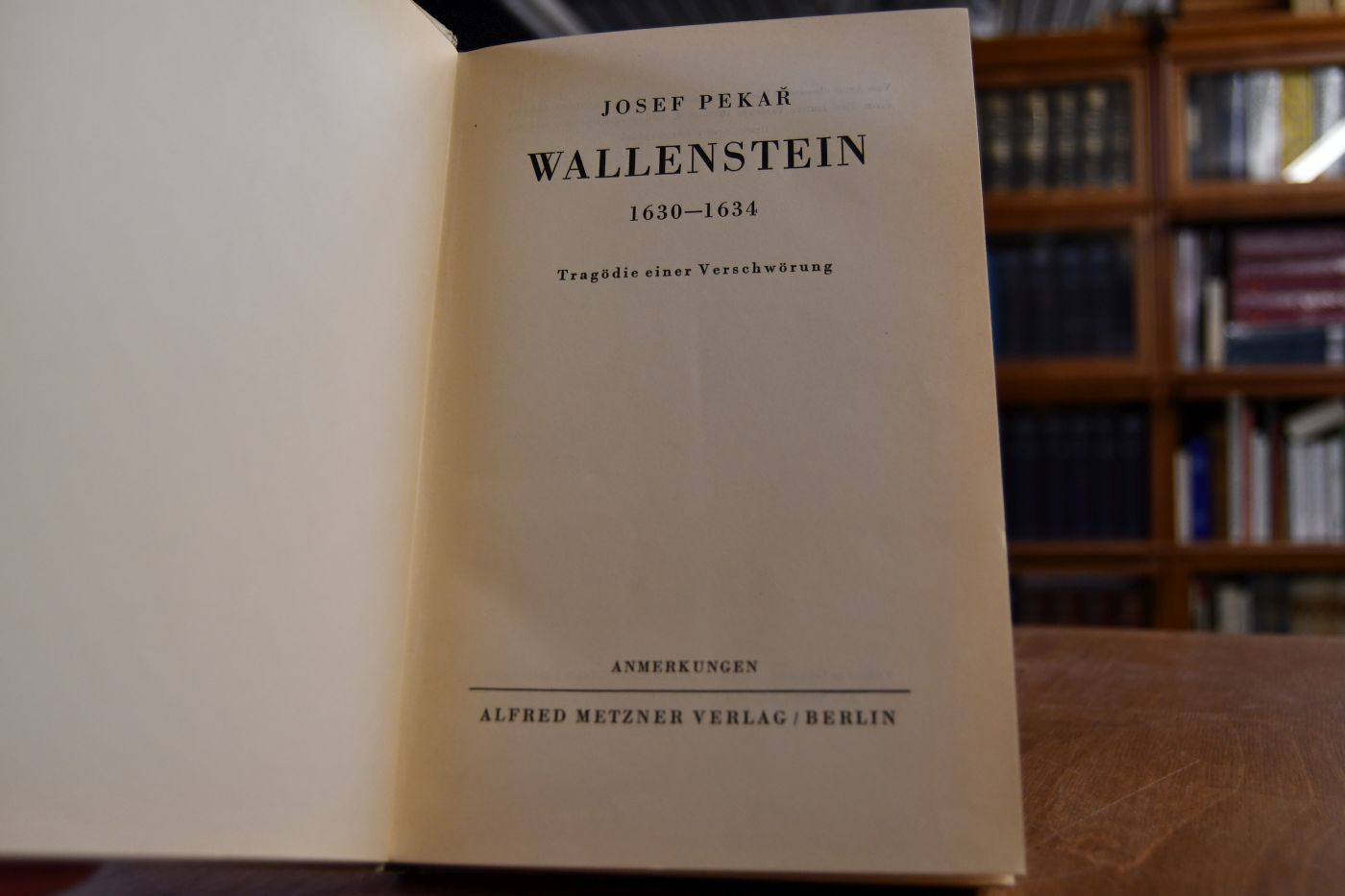 Wallenstein 1630-1634. Tragödie einer Verschwörung. Bd. 2 (von2) Anmerkungen.