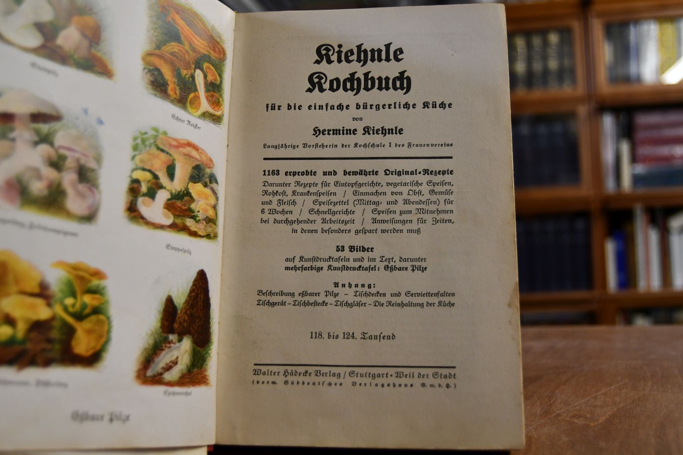 Kienle Kochbuch für die einfache bürgerliche Küche. 1163 erprobte und bewährte Original-Rezepte.