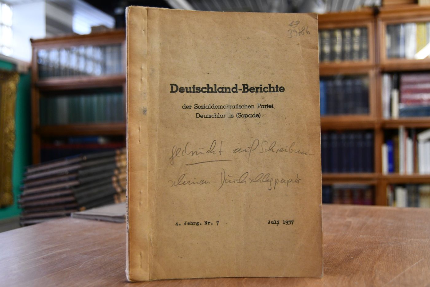 Deutschland-Berichte der Sozialdemokratischen Partei Deutschlands (Sopade). 4. Jahrgang Nr. 7, Juli 1937.
