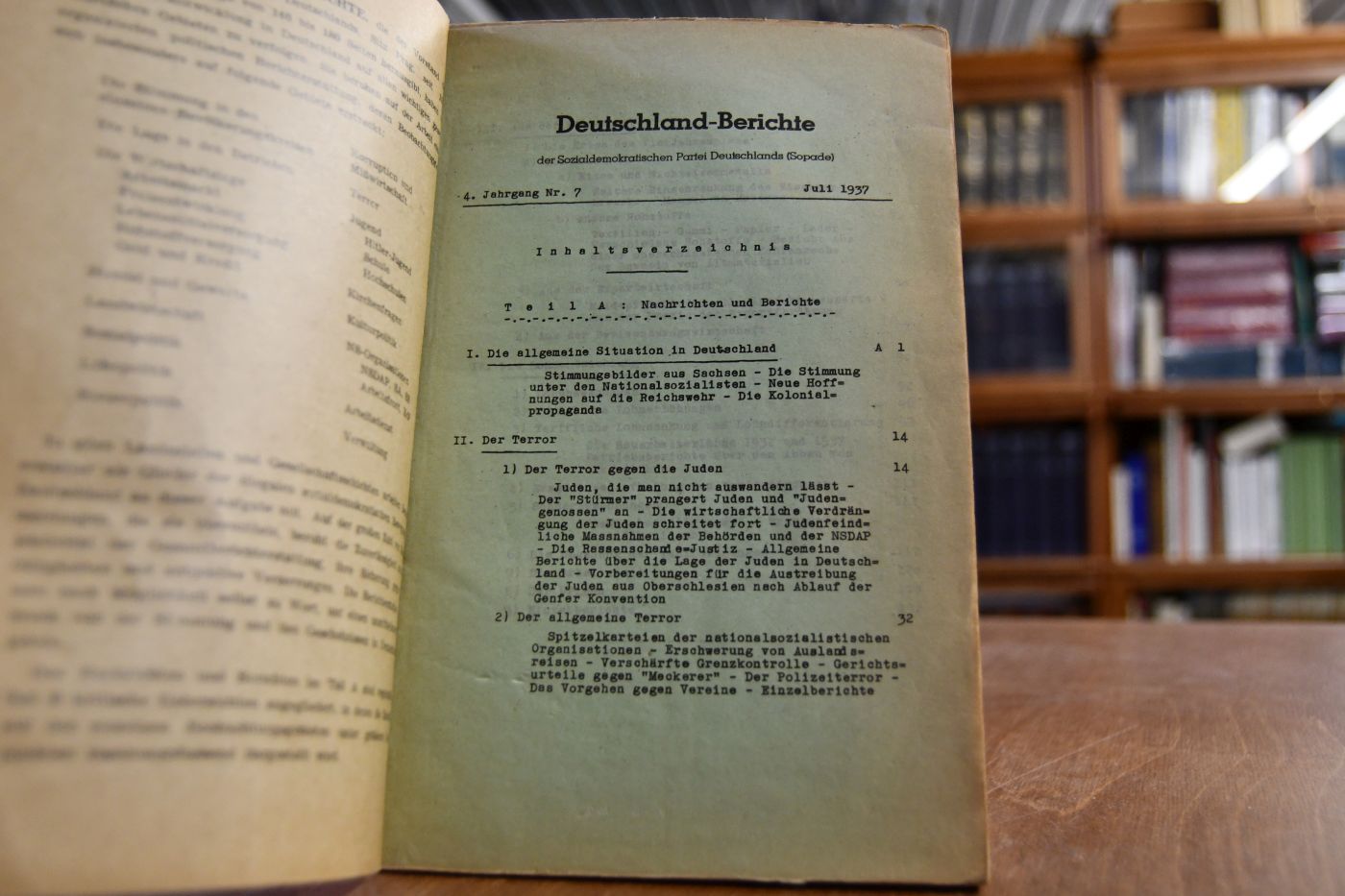 Deutschland-Berichte der Sozialdemokratischen Partei Deutschlands (Sopade). 4. Jahrgang Nr. 7, Juli 1937.