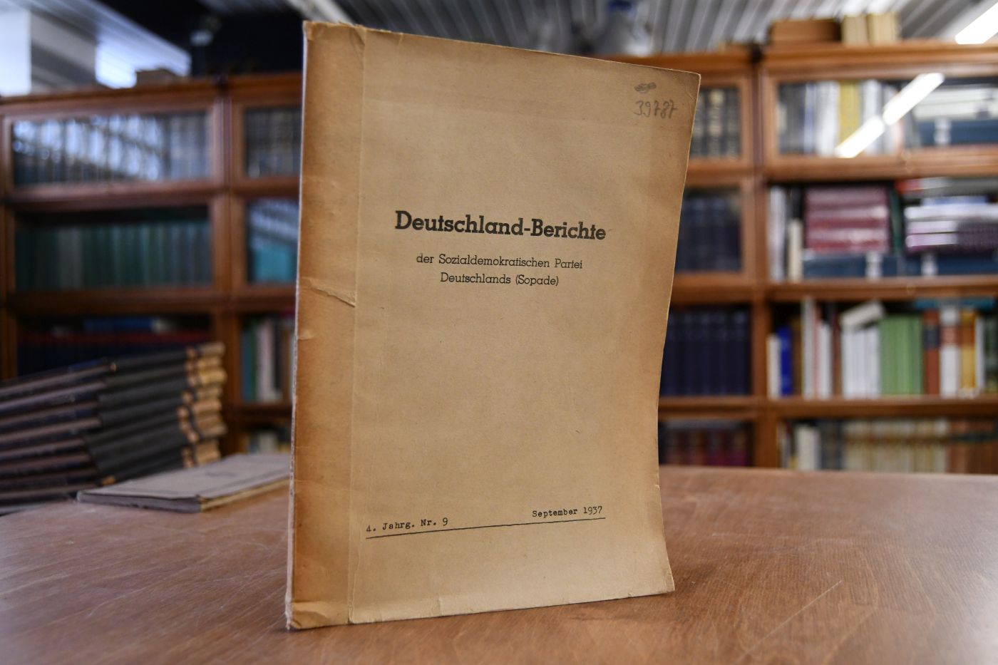 Deutschland-Berichte der Sozialdemokratischen Partei Deutschlands (Sopade). 4. Jahrgang Nr. 9, September 1937.