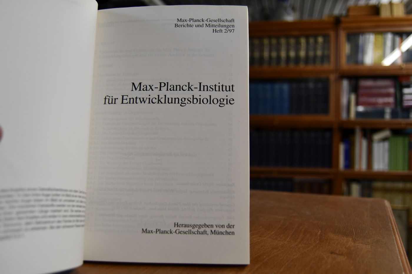 Max-Planck-Institut für Entwicklungsbiologie.
