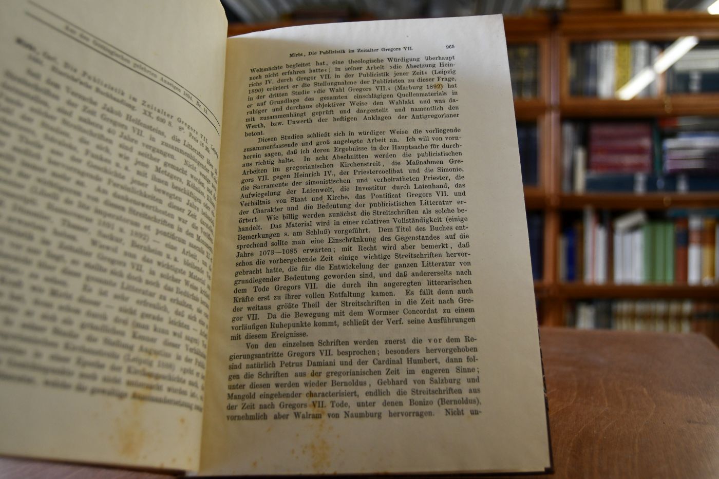 Buchbesprechung Carl Mirbt, Die Publizistik im Zeitalter Gregors VII.