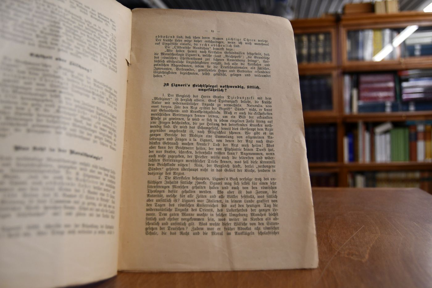 Die Liguori-Moral und die geheime Sitzung des österreichischen Abgeordneten hauses vom 23. Februar 1901.