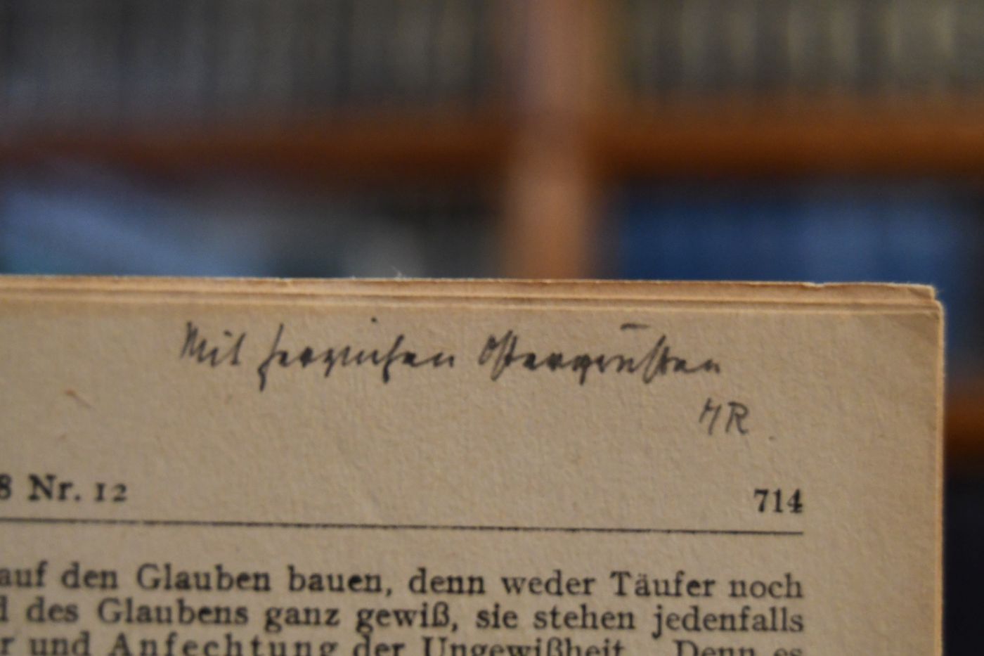 Personale Geschichtsbetrachtung. Einleitende Überlegungen zu einer Vorlesung über Kirchengeschichte der Neuzeit.