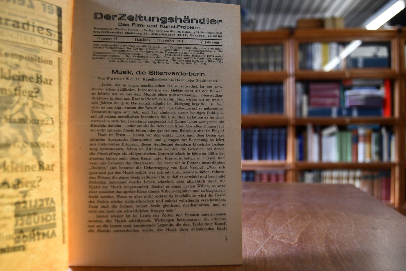 Der Zeitungshändler. V. Jahrgang, Nr. 51 vom 1. November 1931.