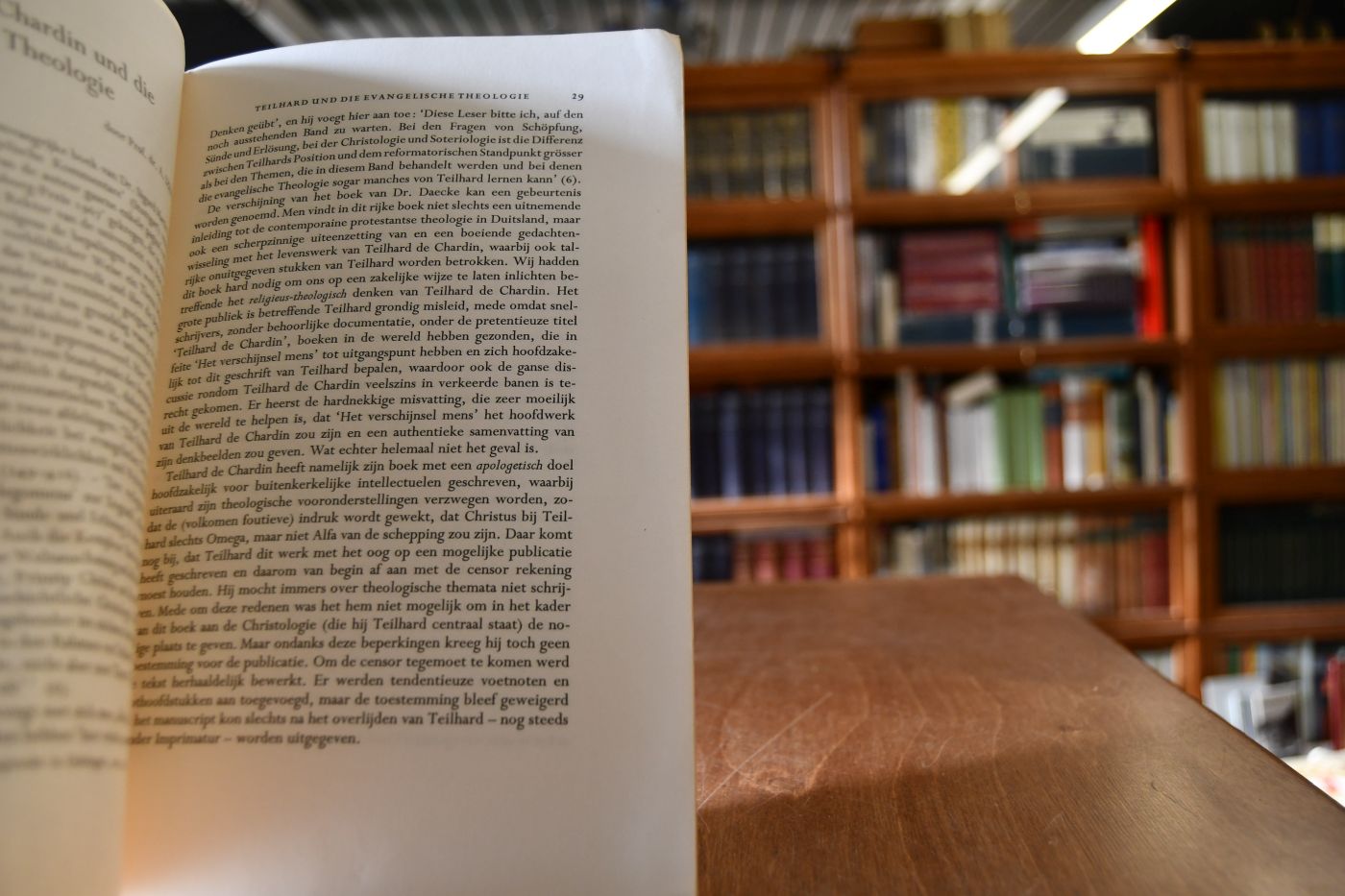 Teilhard de Chardin und die evangelische Theologie.