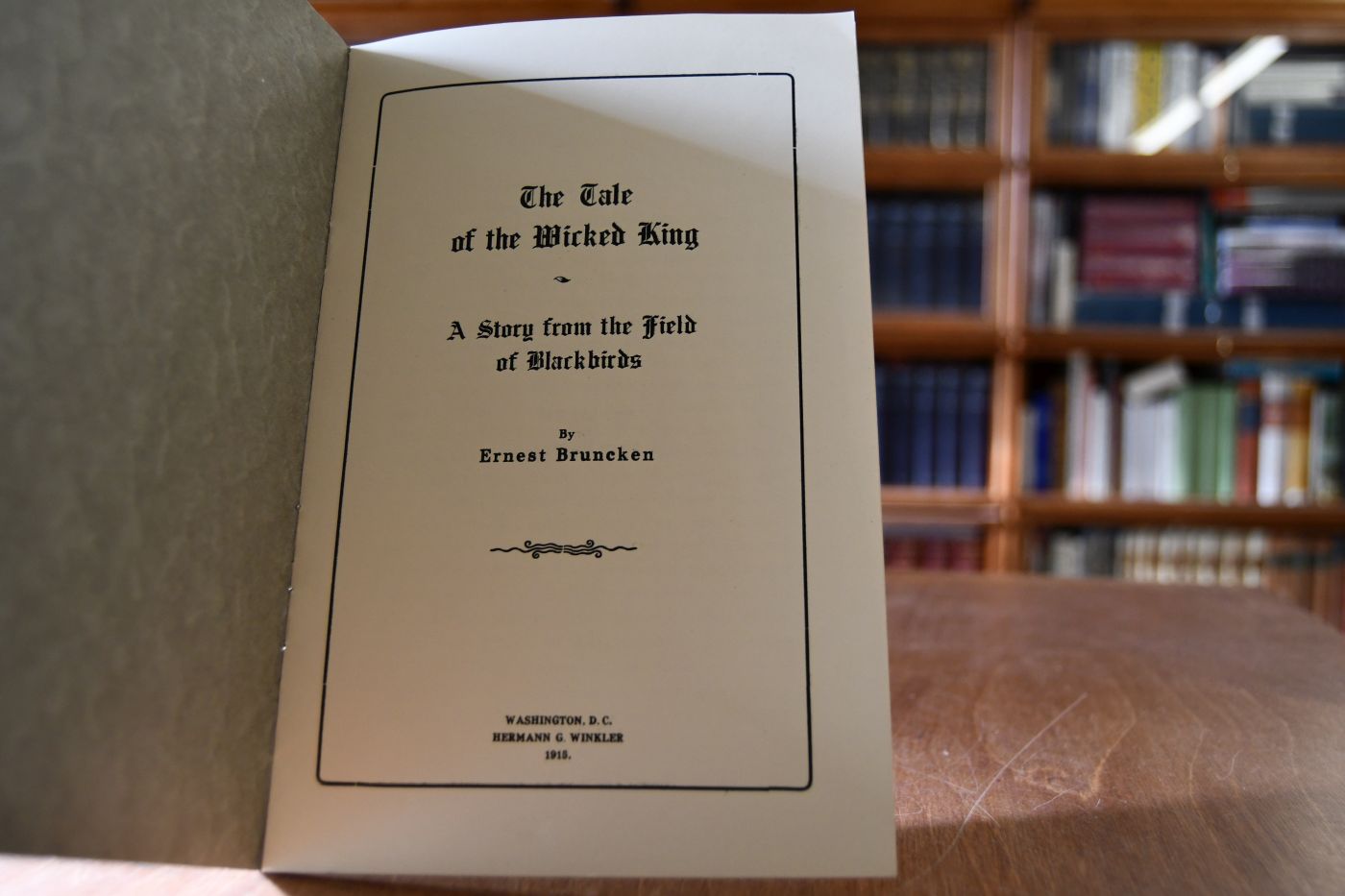 The Tale of the Wicked King. A Story from the Field of Blackbirds.