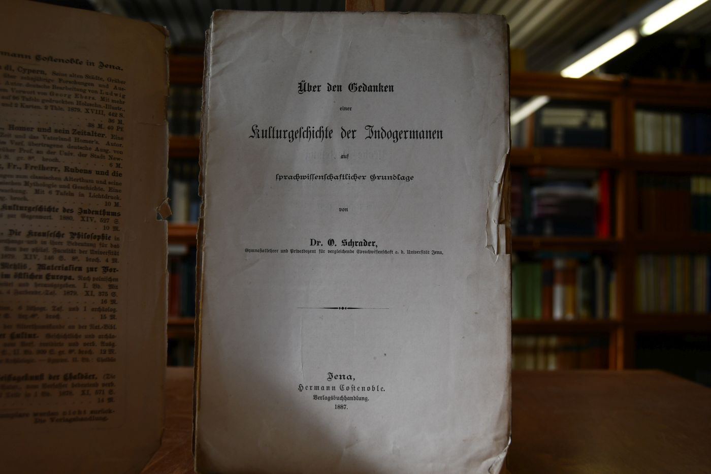 Über den Gedanken einer Kulturgeschichte der Indogermanen auf sprachwissenschaftlicher Grundlage.