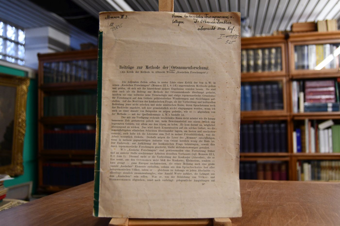 Beiträge zur Methode der Ortsnamenforschung (Als Kritik der Methode in Albrecht Wirths "Kasischen Forschungen").