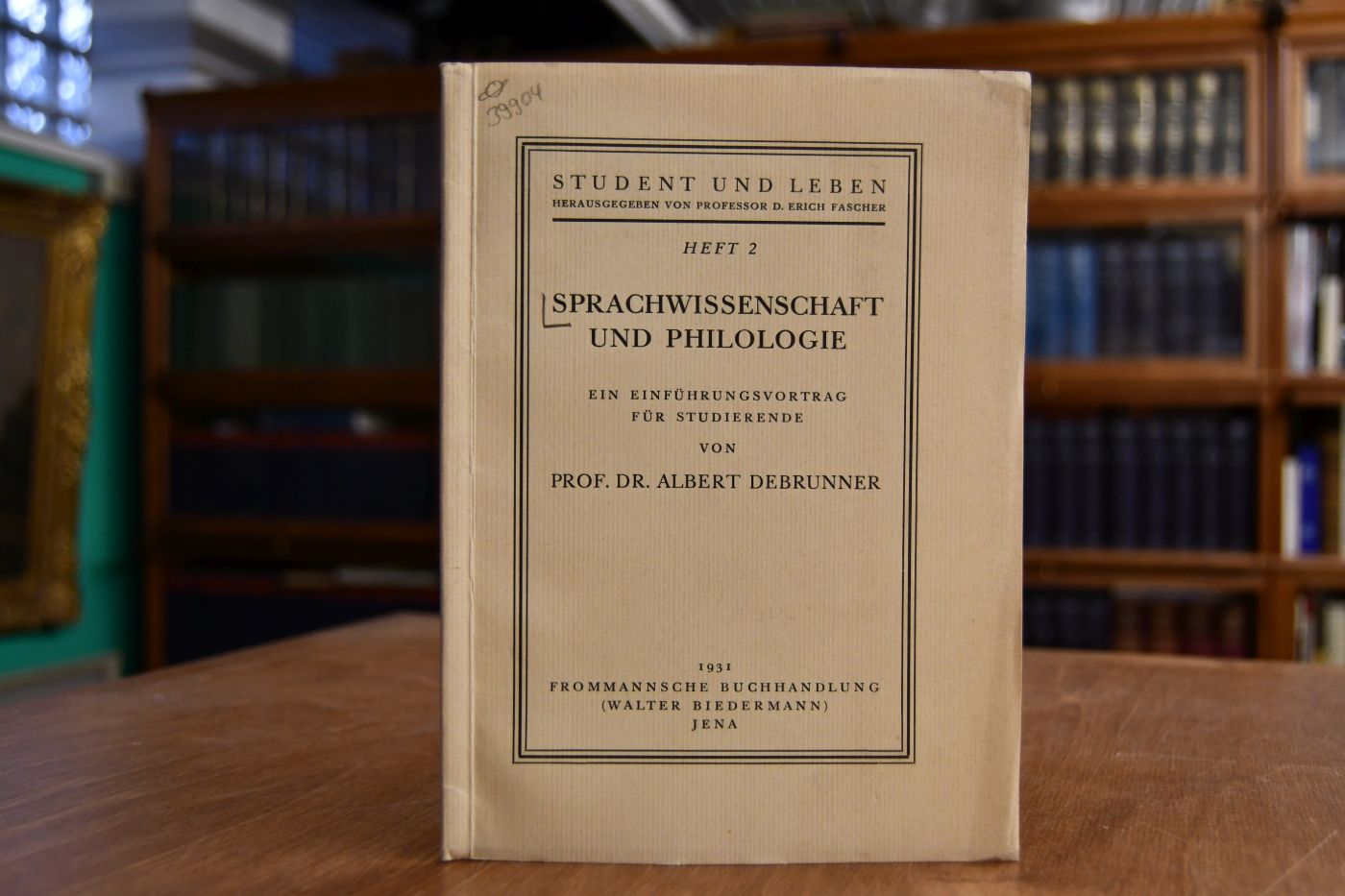 Sprachwissenschaft und Philologie. Ein Einführungsvortrag für Studierende.