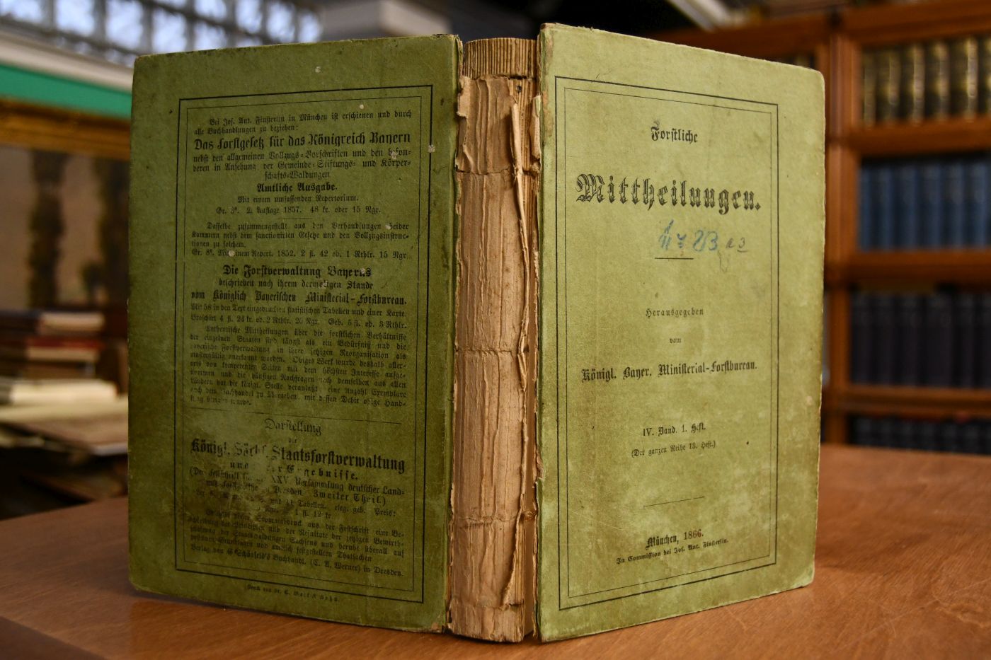 Mittheilungen über das Forst- und Jagdwesen in Bayern. 6. Heft.