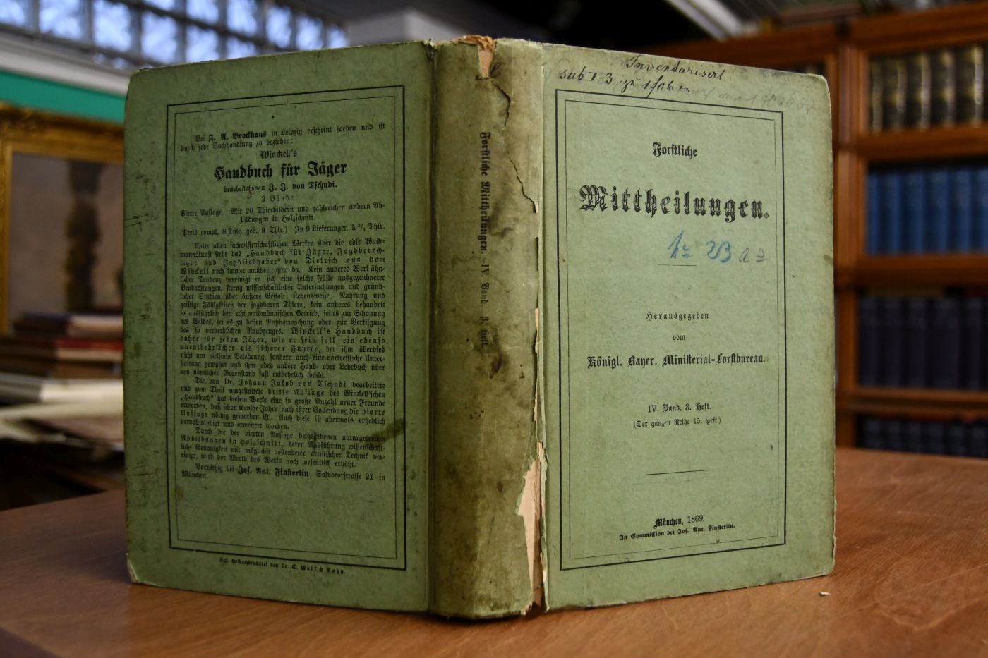Mittheilungen über das Forst- und Jagdwesen in Bayern. 8. Heft.