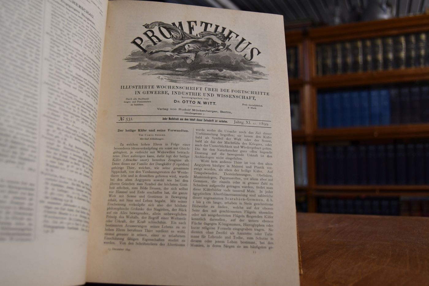 Prometheus. Illiustrierte Wochenschrift über die Fortschritte in Gewerbe, Industrie und Wissenschaft. XI. Jahrgang 1900.