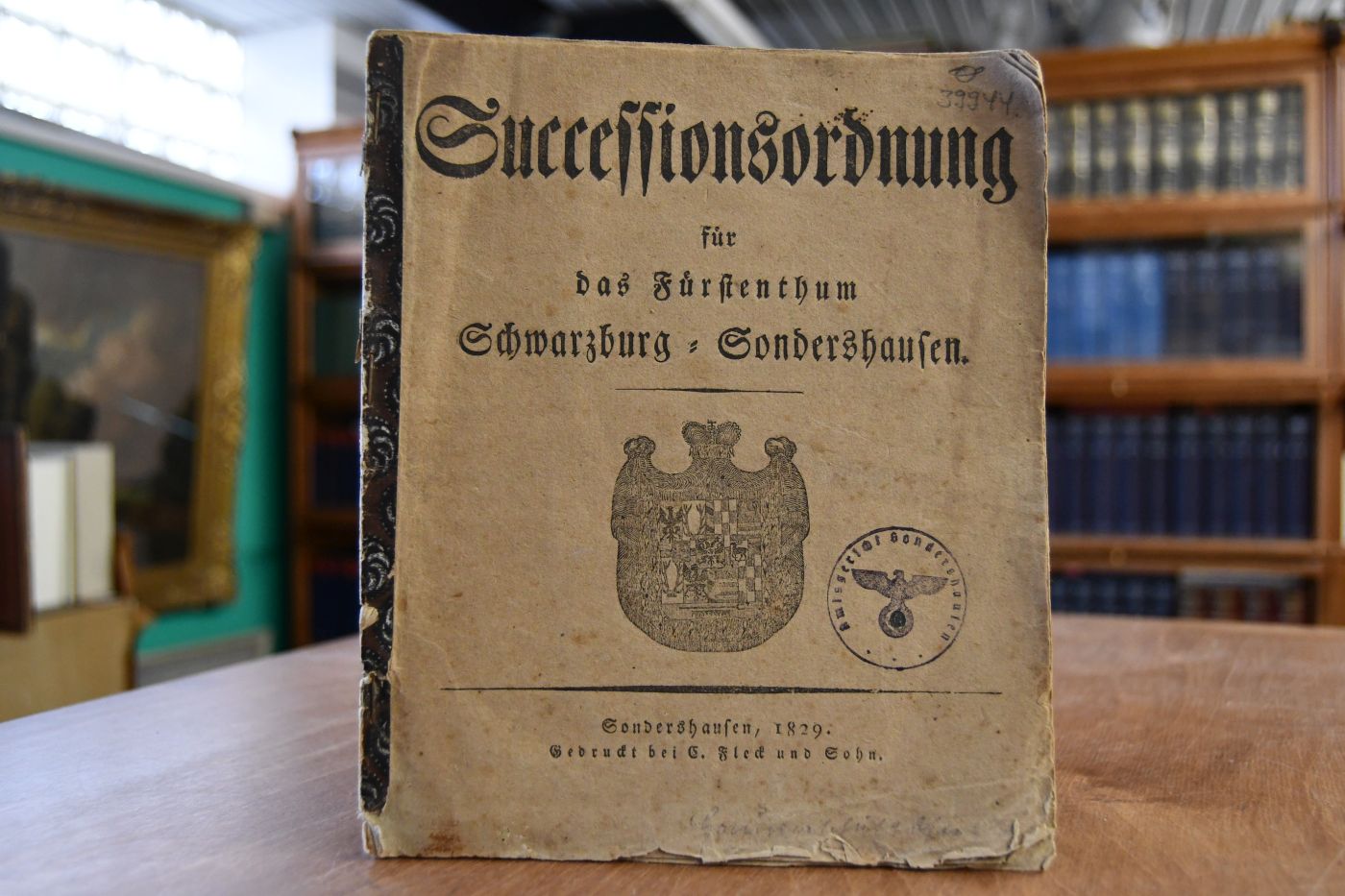Successionsordnung für das Fürstenthum Schwarzburg-Sondershausen.