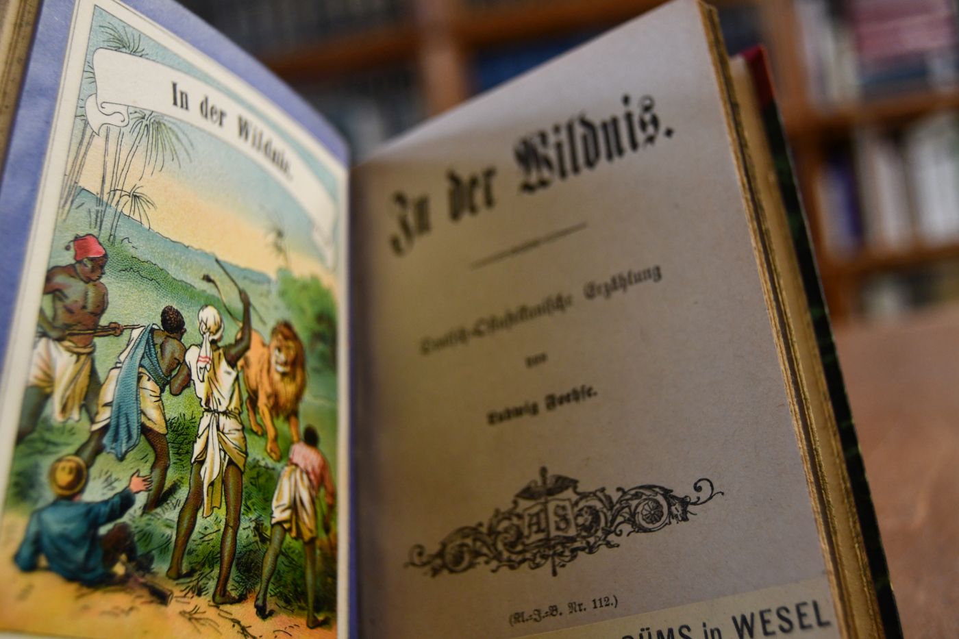 Die Farm in der Seebucht. Eine Erzählung aus Kanada. Beigebunden 1. Ludwig Foehse, In der Wildnis, Deutsch-Ostafrikanische Erzählung, o.J., 32 S. 2. Werner Holm, Im Dorfe der Bubis. Eine Erzählung aus Kamerun, o.J., 32 S.