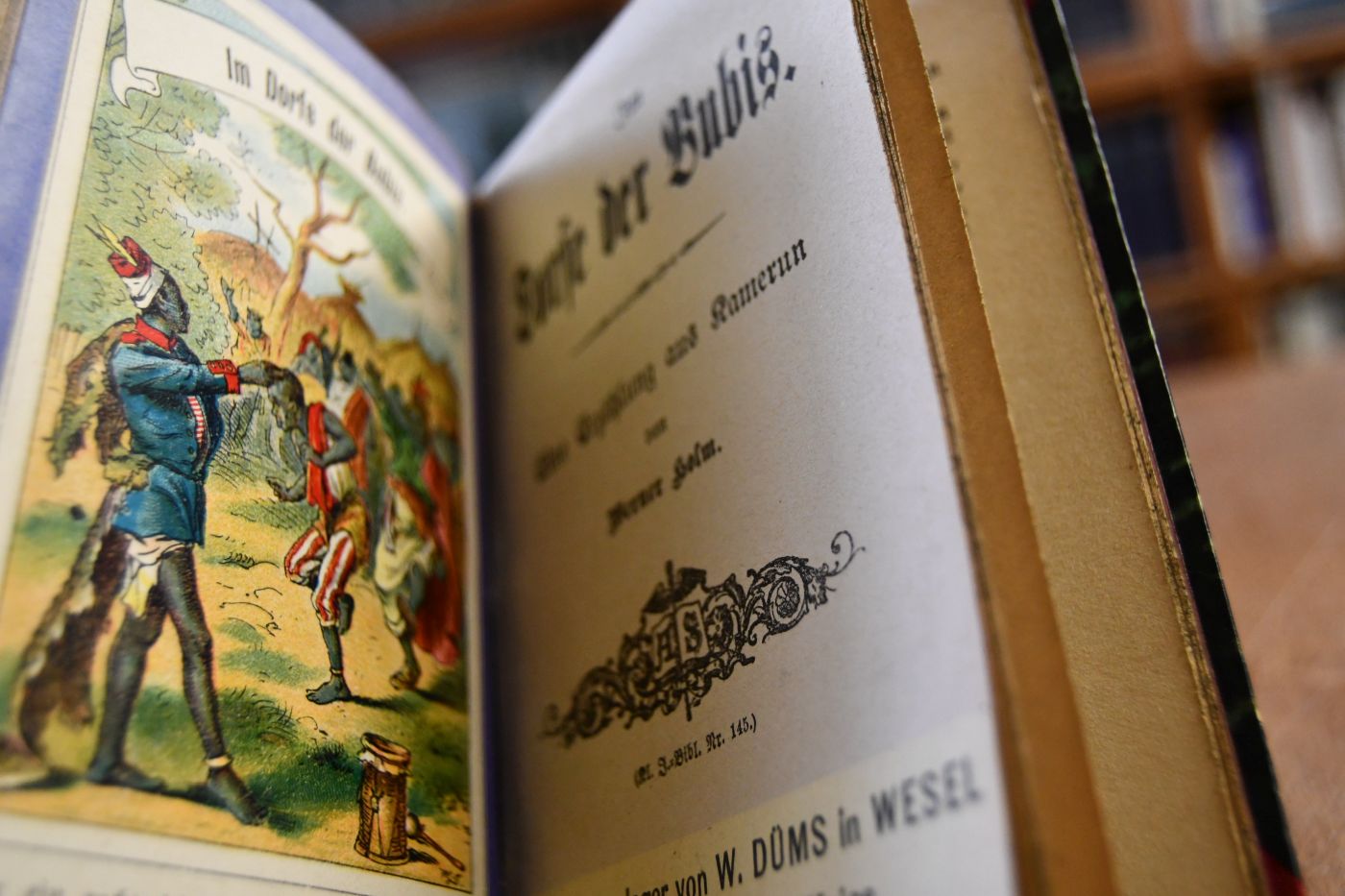 Die Farm in der Seebucht. Eine Erzählung aus Kanada. Beigebunden 1. Ludwig Foehse, In der Wildnis, Deutsch-Ostafrikanische Erzählung, o.J., 32 S. 2. Werner Holm, Im Dorfe der Bubis. Eine Erzählung aus Kamerun, o.J., 32 S.