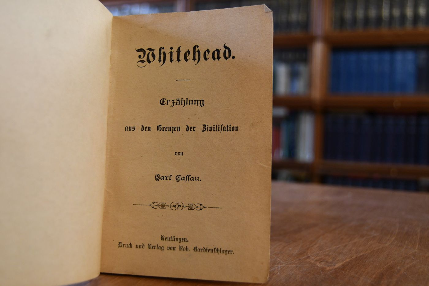 Whitehead. Erzählung aus den Grenzen der Zivilisation.
